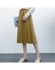 LANMREM 2019 otoño moda nueva Falda plisada de cuero PU cintura alta elástica todo-fósforo Pantalones de mujer YF342