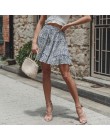 Falda de mujer verano 2019 nueva moda Bohe cintura alta con volantes Floral estampado playa Falda corta nueva 2019 M27
