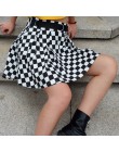Faldas a cuadros plisadas Disweet para mujer falda a cuadros de cintura alta falda Harajuku baile estilo coreano sudor Mini fald