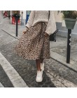 Simplee Vintage estampado de leopardo faldas plisadas mujeres punk rock falda coreana streetwear cordón cintura elástica señoras