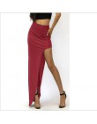 Nueva marca de diseñador de verano Venta caliente 2016 novedad falda Sexy para mujer falda abierta lateral de mujer falda alta c