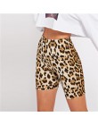 SHEIN Multicolor Casual Highstreet leopardo estampado Delgado Legging corto verano moderna señora Athleisure mujeres pantalones 