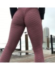 NORMOV Fitness Leggings Mujer poliéster tobillo-longitud estándar doble pantalones elásticos Slim Push Up femenino de múltiples 