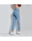 2019 pantalones Harem Vintage Jeans de cintura alta Mujer novio Jeans de Mujer de longitud completa mamá pantalones Vaqueros Pan