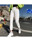 Jeans para mujer de cintura alta Harem Mom Jeans 2019 algodón talla grande 5XL cielo azul blanco vintage pantalones vaqueros bei