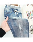 Verano rasgado novio Jeans para Mujer moda suelta Vintage alta cintura Jeans talla grande Pantalones Vaqueros 5XL Mujer vaqueras