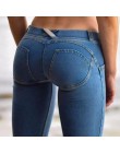 Sexy mujeres Casual Jeans ascensor trasero polainas faldas de cintura baja pantalones vaqueros Push Up cadera lápiz Jeans Mujer 