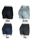 Pantalones cortos de mezclilla de cintura alta de verano de mujer de moda 2019 nuevos pantalones cortos de mezclilla ajustados d
