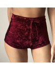 2017 Pantalones cortos de terciopelo rosa moda Sexy Bodycon entrenamiento franela Pantalones cortos femeninos Mujer Fitness ropa