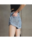 WENYUJH Vintage alta cintura prensado pantalones cortos de mezclilla mujeres 2019 estilo coreano pantalones cortos casuales pant