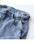 Pantalones cortos de mezclilla azul Casual para mujer Sexy de cintura alta botones bolsillos pantalones cortos de ajuste Delgado
