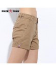 FreeArmy marca pantalones cortos de verano para mujer dos diseños pantalones cortos de algodón Casual para mujer Pantalones cort