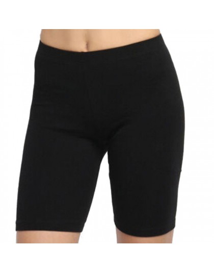 Nueva moda mujer Color sólido alta elasticidad gimnasio activo Venta caliente fregadero media cintura ciclismo pantalones cortos