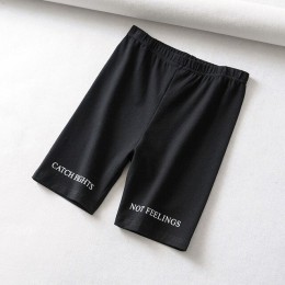 Pantalones cortos para mujer de cintura alta con estampado de letras simenuales pantalones cortos deportivos para ciclismo athle