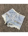 2019 verano nueva moda cremallera sexy pantalones cortos de cintura alta Mujer azul negro gris Colegio estilo pantalones cortos 