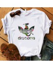 Dracarys juego de trono camiseta femenina mujer verano 2019 Camiseta con estampado de dragón blanco Casual de talla grande Stree