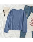 Camiseta de gran tamaño de primavera y otoño 2019 de gpatrol para mujer, camiseta Casual de calle de caramelo, blusas básicas pe