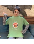 Verano de las mujeres de impresión de dibujos animados Casual camiseta novio camiseta Harajuku gráfico divertido mujer Camisetas