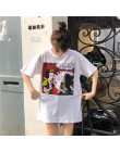 Harajuku Ulzzang camiseta Oversize carta Patchwork camisetas de manga larga de las mujeres coreanas Otoño de 2019 T camisa mujer