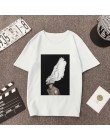 De talla grande para Mujer verano estampado de moda Casual Camisetas Camiseta de manga corta de pluma de flores de señora cuello