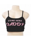 Camisetas sin mangas cortas estampadas con letras suaves de DADDY para mujer de verano + camisetas sin mangas blancas para mujer
