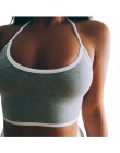 Feitong 2019 Sexy Crop top para mujer Halter Fitness corpiño ajustado Strappy Skinny t-shirt Girl Dance recortado chaleco camise