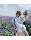 MiShow 2019 verano Mujer moda casual simple letra impresa cuello redondo multicolor manga corta Camiseta creativa MX19B3314