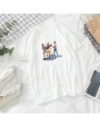 Parodia de la personalidad de la impresión Ulzzang nueva moda de verano Camisetas Harajuku letra divertida hip hop camisetas par