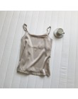 Camisola de seda de imitación de lujo Vintage Sexy de satén para mujer de verano 2019