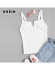SHEIN Beige ajustado sólido Cami camiseta mujer 2019 verano fiesta minimalista básico Spaghetti Correa 2019 chalecos