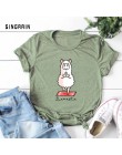 SINGRAIN S-5XL mujer Casual Camiseta 100% algodón lindo t camisa ovejas patrón t Harajuku de dibujos animados coreano básico top