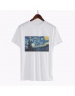 Ukiyoe Camiseta con estampado de Vicent Van Gogh Harajuku ropa estética para mujer Camiseta de manga corta arte Vintage estilo j