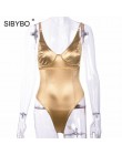 Sibybo correa sin mangas de verano mujeres mamelucos cuello en V sin espalda flaco Sexy Bodysuit mujeres ropa de playa mujeres B