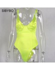 Sibybo correa sin mangas de verano mujeres mamelucos cuello en V sin espalda flaco Sexy Bodysuit mujeres ropa de playa mujeres B