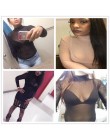 SEBOWEL mujeres negro de manga larga Sheer Mesh Bodysuit femenino mono elástico Body camisetas para damas Sexy transparente Body