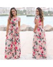 2019 Vestido largo de verano con estampado Floral bohemio Vestido de playa túnica Maxi vestido de fiesta de noche para mujer Ves