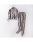 Conjunto y traje de suéter para mujer Casual Otoño Invierno 2 uds chándal Casual femenino tejido pantalones + suéter conjunto de