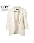 HDY Haoduoyi 2019 primavera otoño chaquetas formales de ajuste delgado para mujer trabajo de oficina abierto frontal entallado c