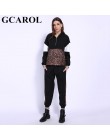 Camiseta de mujer de Primavera de 2019 con 2 piezas, sudadera con empalme de leopardo, pantalones de longitud hasta el tobillo, 