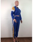 2019 mujeres colorido patchwork cremallera chaquetas lápiz pantalones trajes deportivo de dos piezas traje de chándal casual 3 c