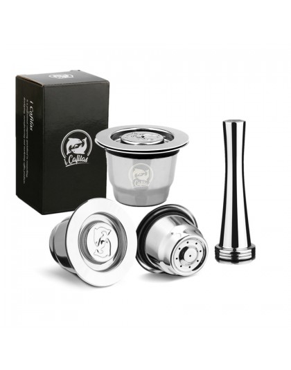 Cápsula Espresso Reutilisable Inox 2 en 1 Uso Espresso cápsula recargable Crema Espresso reutilizable
