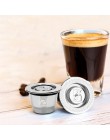 Nuevo Metal de acero inoxidable 2 en 1 Uso filtro de café cápsula reutilizable de espresso recargable Refilable 1 cuchara + 1 ce