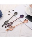 1 pieza nueva de acero inoxidable notas musicales cuchara para té o café vajilla colores creativas herramientas de helado cocina