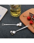 Cuchara de acero inoxidable portátil Metal cucharilla de café creativo amor en forma de corazón boda fiesta regalo vajilla