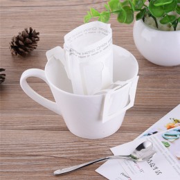 50 unids/pack café bolsa portátil de autoservicio de té café colgando sanitarias papel de filtro de casa Oficina De Viaje esenci