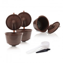 Nuevo 3 uds cestas de filtro de café reutilizable taza Cápsula de café Dolce Gusto filtro de café cápsulas taza para la cocina c
