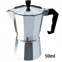 Cafetera de aluminio Duolvqi Durable Moka cafetera Expresso olla del percolador práctico tetera de café de Moka 50/100/150/300/4