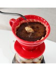 Gotero de café de cerámica motor V60 estilo café Filtro de goteo taza permanente vierte sobre la cafetera con soporte separado p