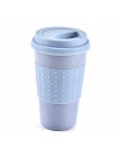 Taza de agua reutilizable Cola tazas de café paja de trigo botella de bebida saludable multifuncional con tapa taza de café taza