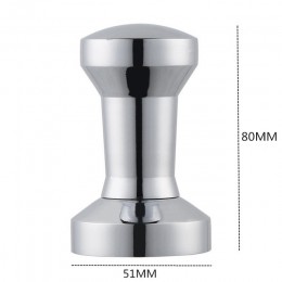 51mm sólido Acero inoxidable pesado plano plateado Base de café Tamper para expreso DIY Manual Molino de granos de café prensa m